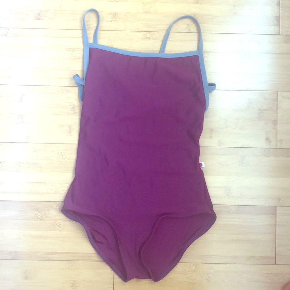 Yumiko Tamara Burgundy with Gray Trim.